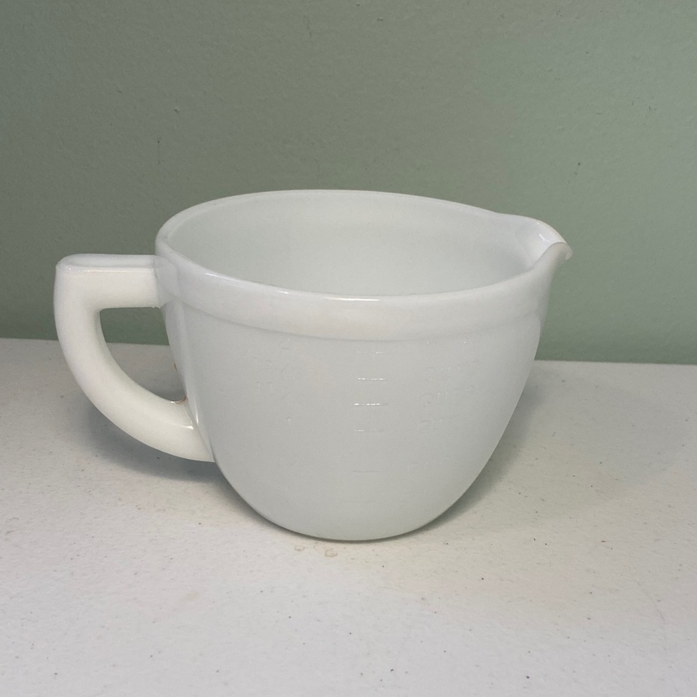 Vintage McKee White Ceramic Measuring Cup